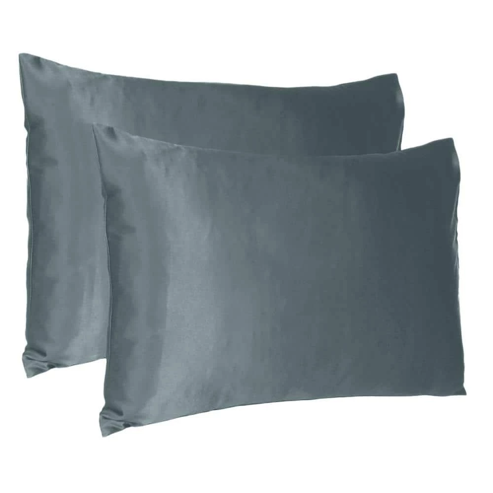 Top 10 𧨠Amelia Gray Solid Color Satin King Pillowcases (Set of 2) by HomeRoots π₯ 3 Top 10 𧨠Amelia Gray Solid Color Satin King Pillowcases (Set of 2) by HomeRoots π₯