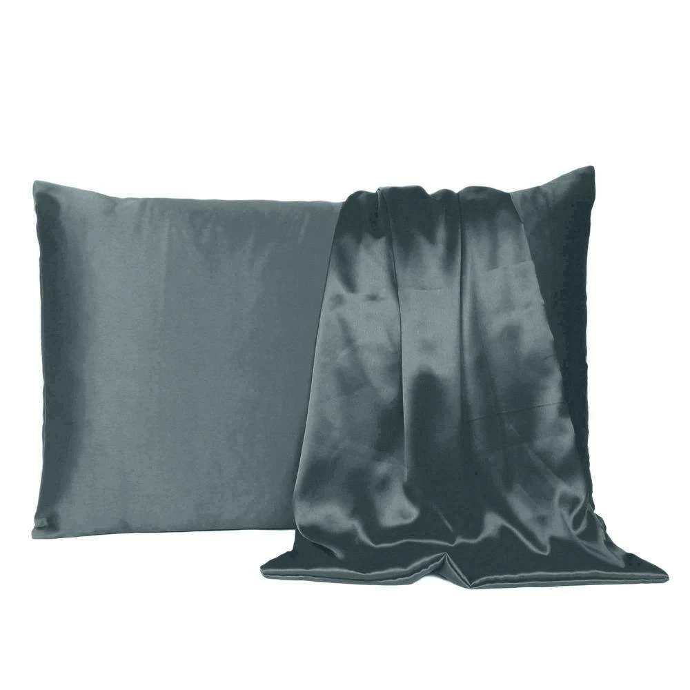 Top 10 𧨠Amelia Gray Solid Color Satin King Pillowcases (Set of 2) by HomeRoots π₯ 4 Top 10 𧨠Amelia Gray Solid Color Satin King Pillowcases (Set of 2) by HomeRoots π₯ - Image 2