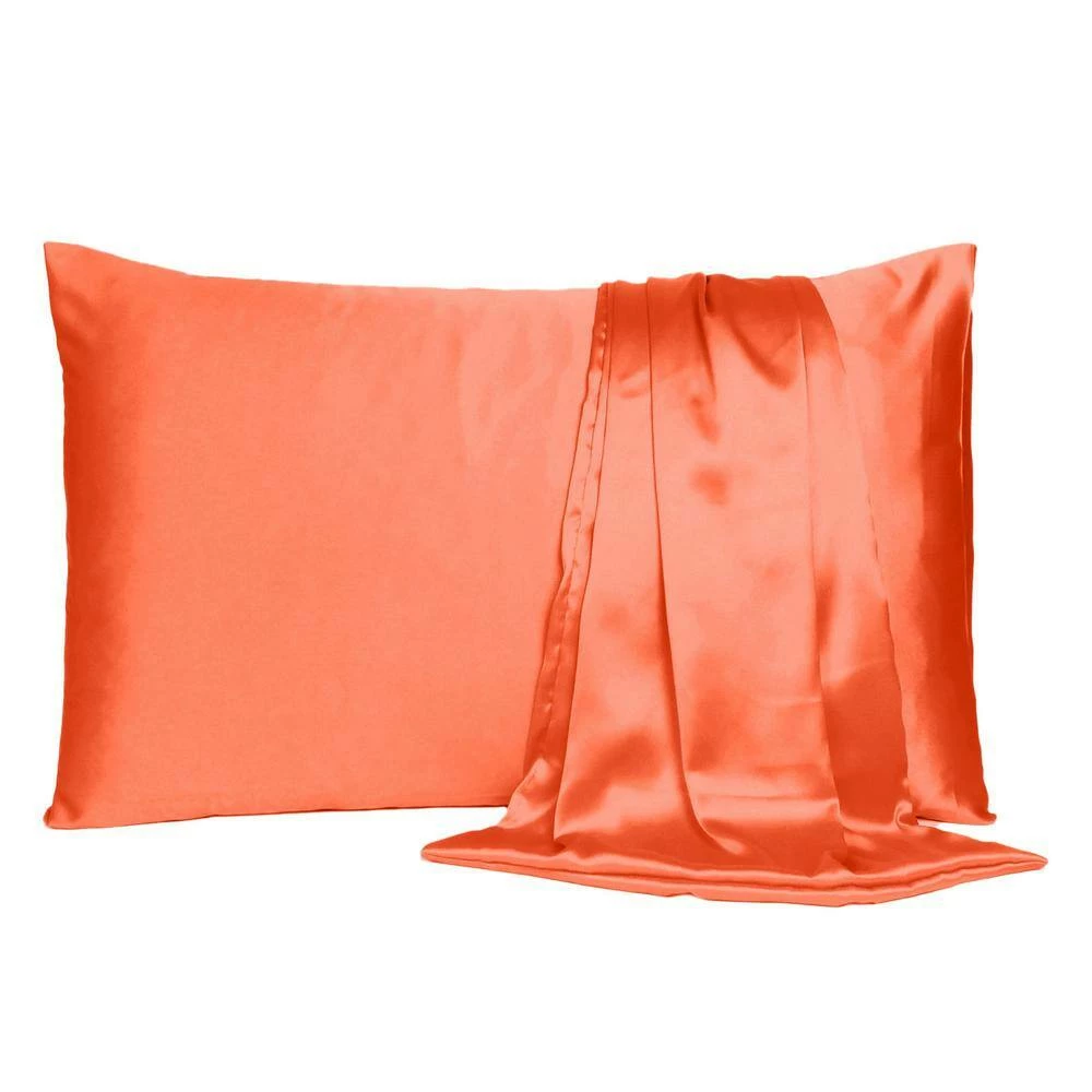 Best Pirce β Amelia Poppy Solid Color Satin King Pillowcases (Set of 2) by HomeRoots 𧨠4 Best Pirce β Amelia Poppy Solid Color Satin King Pillowcases (Set of 2) by HomeRoots 𧨠- Image 2