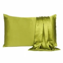 Flash Sale π Amelia Lemongrass Solid Color Satin King Pillowcases (Set of 2) by HomeRoots π 8 Flash Sale π Amelia Lemongrass Solid Color Satin King Pillowcases (Set of 2) by HomeRoots π -Allied Home Shop homeroots pillowcases 2000387842 e1 1000
