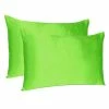 Brand new 🎁 Amelia Bright Green Solid Color Satin King Pillowcases (Set of 2) by HomeRoots 😀
