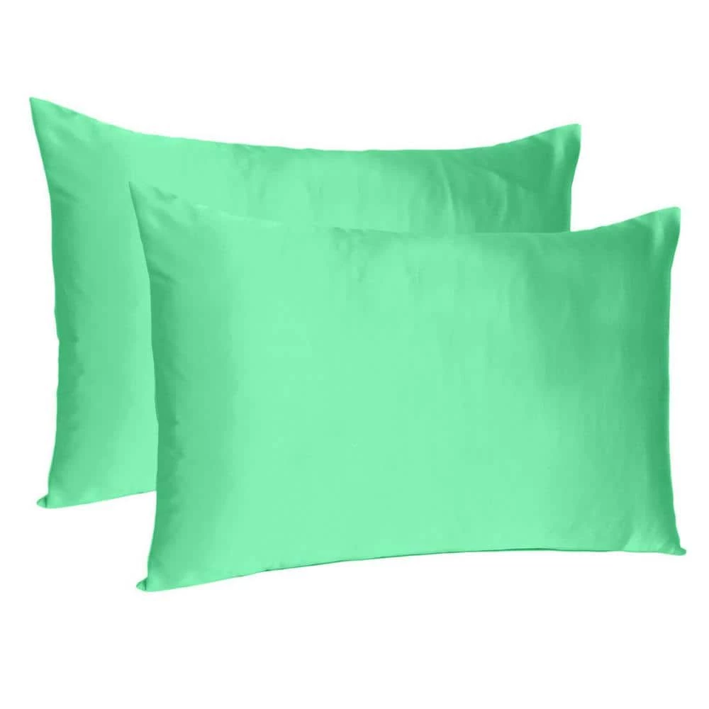 Brand new π Amelia Green Solid Color Satin King Pillowcases (Set of 2) by HomeRoots π₯ 3 Brand new π Amelia Green Solid Color Satin King Pillowcases (Set of 2) by HomeRoots π₯