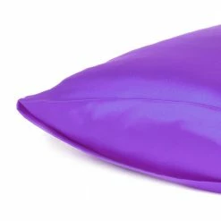 Best reviews of 🎁 Amelia Bright Purple Solid Color Satin King Pillowcases (Set of 2) by HomeRoots ⭐ -Allied Home Shop homeroots pillowcases 2000387850 44 1000