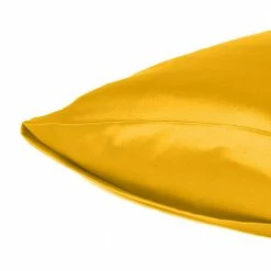 Buy 🔥 Amelia Goldenrod Solid Color Satin King Pillowcases (Set of 2) by HomeRoots ✨ -Allied Home Shop homeroots pillowcases 2000387855 44 1000