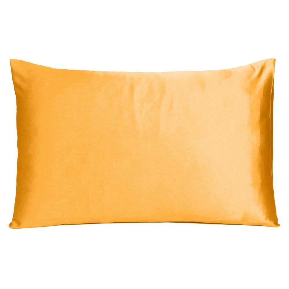 Discount π Amelia Apricot Solid Color Satin Standard Pillowcases (Set of 2) by HomeRoots π₯ 5 Discount π Amelia Apricot Solid Color Satin Standard Pillowcases (Set of 2) by HomeRoots π₯ - Image 3