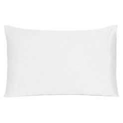 Hot Sale 💯 Amelia White Solid Color Satin Standard Pillowcases (Set of 2) by HomeRoots 🥰 -Allied Home Shop homeroots pillowcases 2000387858 4f 1000