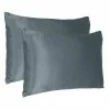 Deals 😀 Amelia Gray Solid Color Satin Standard Pillowcases (Set of 2) by HomeRoots 🤩 -Allied Home Shop homeroots pillowcases 2000387861 64 1000