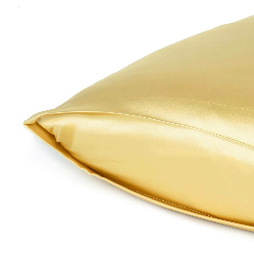 Discount π Amelia Gold Solid Color Satin Standard Pillowcases (Set of 2) by HomeRoots β¨ 7 Discount π Amelia Gold Solid Color Satin Standard Pillowcases (Set of 2) by HomeRoots β¨ - Image 5