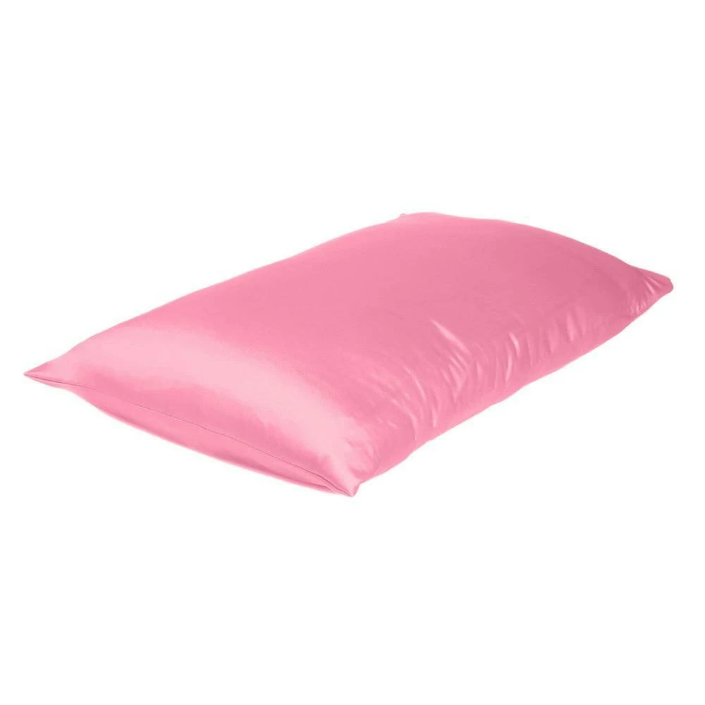 Buy π Amelia Pink Rose Solid Color Satin Standard Pillowcases (Set of 2) by HomeRoots π 6 Buy π Amelia Pink Rose Solid Color Satin Standard Pillowcases (Set of 2) by HomeRoots π - Image 4