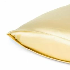 Wholesale 🌟 Amelia Pale Yellow Solid Color Satin Queen Pillowcases (Set of 2) by HomeRoots 👍 -Allied Home Shop homeroots pillowcases 2000387889 44 1000
