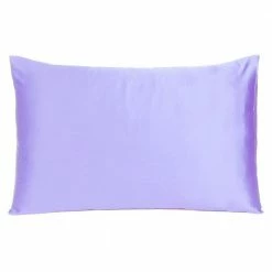 Top 10 🤩 Amelia Purple Solid Color Satin Queen Pillowcases (Set of 2) by HomeRoots ❤️ -Allied Home Shop homeroots pillowcases 2000387891 4f 1000