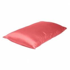 Coupon ✔️ Amelia Coral Solid Color Satin Queen Pillowcases (Set of 2) by HomeRoots ❤️ -Allied Home Shop homeroots pillowcases 2000387892 1f 1000
