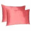 Coupon ✔️ Amelia Coral Solid Color Satin Queen Pillowcases (Set of 2) by HomeRoots ❤️