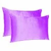 Best reviews of ✔️ Amelia Violet Solid Color Satin Queen Pillowcases (Set of 2) by HomeRoots 😍 -Allied Home Shop homeroots pillowcases 2000387895 64 1000