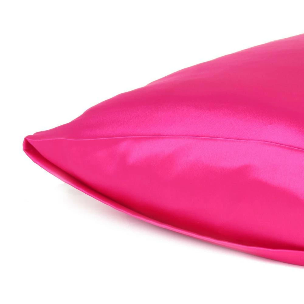 New π₯ Amelia Fuchsia Solid Color Satin Queen Pillowcases (Set of 2) by HomeRoots β¨ 7 New π₯ Amelia Fuchsia Solid Color Satin Queen Pillowcases (Set of 2) by HomeRoots β¨ - Image 5