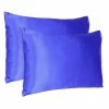 Brand new ⌛ Amelia Royal Blue Solid Color Satin Queen Pillowcases (Set of 2) by HomeRoots 🥰 -Allied Home Shop homeroots pillowcases 2000387908 64 1000