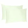 Cheapest 💯 Amelia Ivory Solid Color Satin Queen Pillowcases (Set of 2) by HomeRoots 🌟 -Allied Home Shop homeroots pillowcases 2000387911 64 1000