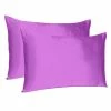 Best reviews of 😍 Amelia Purple Merlot Solid Color Satin Queen Pillowcases (Set of 2) by HomeRoots ⌛