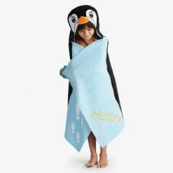 Promo 🥰 Company Kids Hooded Penguin Cotton Single Bath Towel by Company Kids by The Company Store 🔔