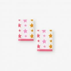 Cheapest ❤️ Company Kids Star Yarn-Dyed Pink Geometric Cotton Wash Cloth by Company Kids by The Company Store 🎁